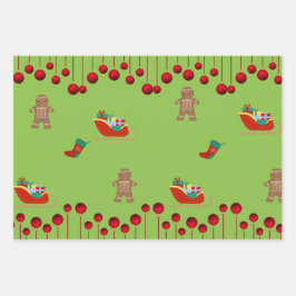 Weihnachtspapier Geschenkpapier Set