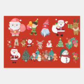 Weihnachtspapier Geschenkpapier Set (Vorderseite 2)
