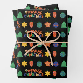 Weihnachtspapier Geschenkpapier Set