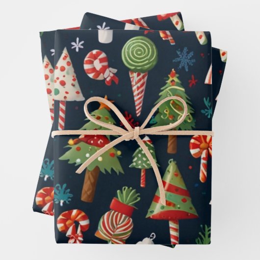 Weihnachtspapier Geschenkpapier Set (Beispiel)