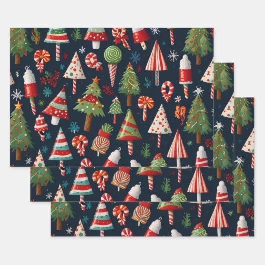 Weihnachtspapier Geschenkpapier Set (Set)