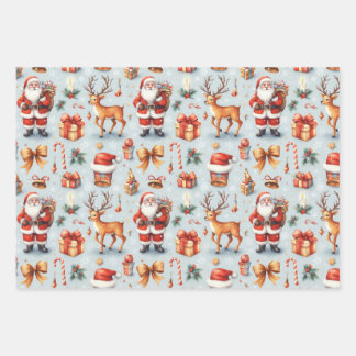 Weihnachtspapier Geschenkpapier Set
