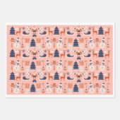 Weihnachtspapier Geschenkpapier Set (Vorderseite 2)