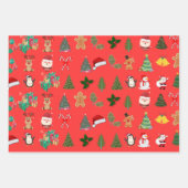 Weihnachtspapier Geschenkpapier Set (Vorderseite)