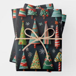 Weihnachtspapier Geschenkpapier Set