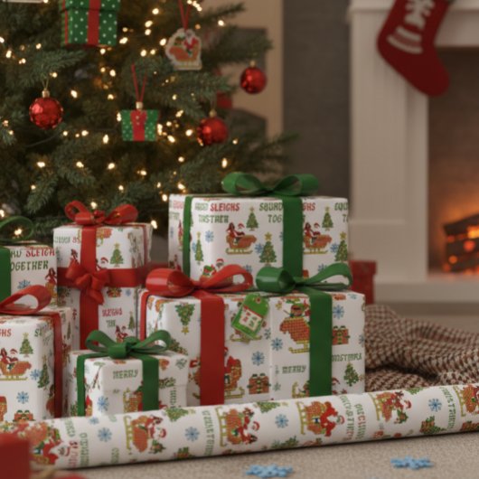 Weihnachtspapier Geschenkpapier Set