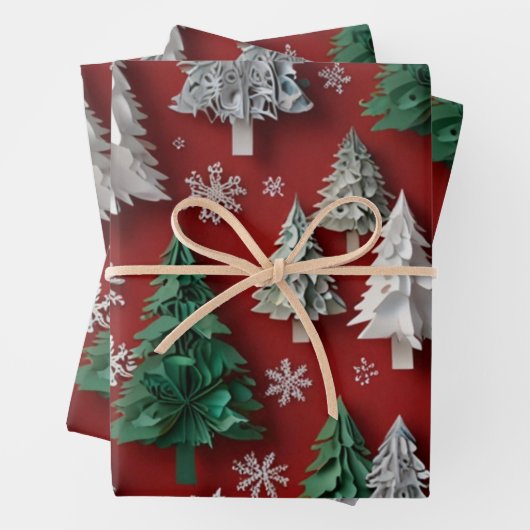 Weihnachtspapier Geschenkpapier Set (Beispiel)