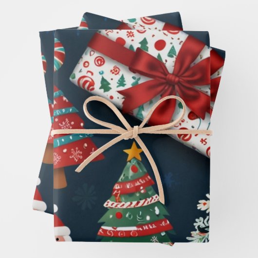 Weihnachtspapier Geschenkpapier Set (Beispiel)