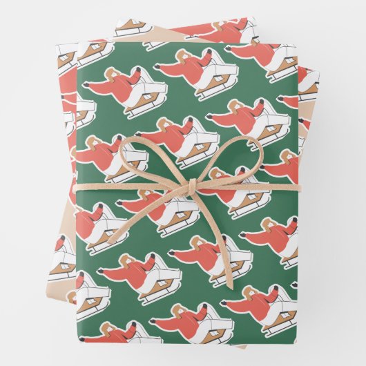 Weihnachtspapier Geschenkpapier Set (Beispiel)