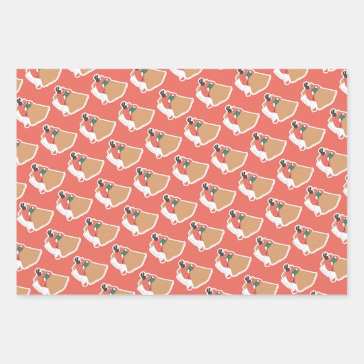 Weihnachtspapier Geschenkpapier Set (Vorderseite 3)