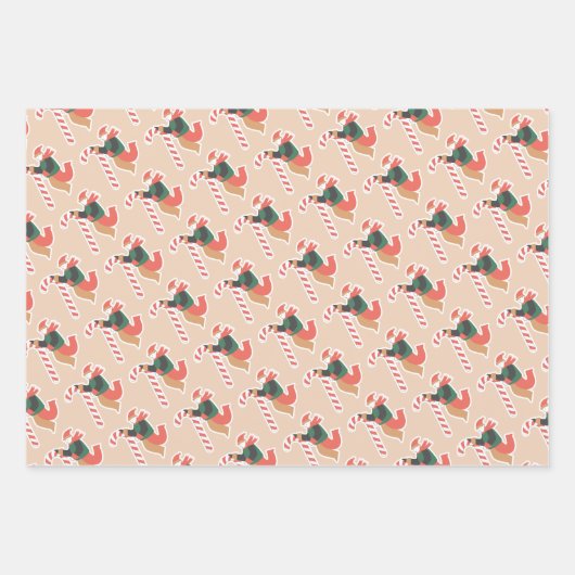 Weihnachtspapier Geschenkpapier Set (Vorderseite 2)