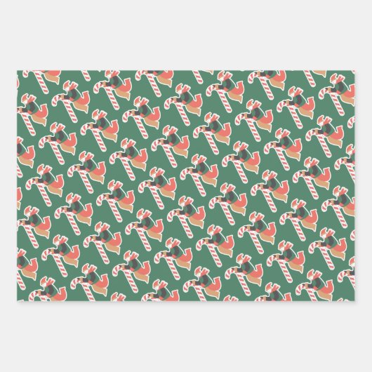 Weihnachtspapier Geschenkpapier Set (Vorderseite)