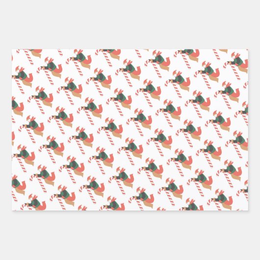 Weihnachtspapier Geschenkpapier Set (Vorderseite 3)