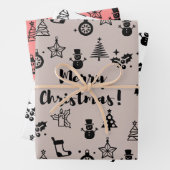 Weihnachtspapier Geschenkpapier Set (Beispiel)