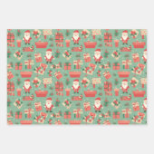 Weihnachtspapier Geschenkpapier Set (Vorderseite)