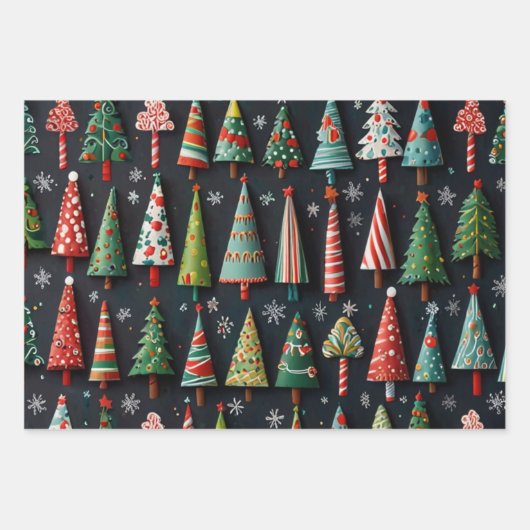 Weihnachtspapier Geschenkpapier Set (Vorderseite 3)