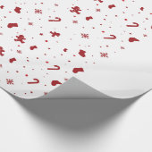 Weihnachtspapier, glänzende Umhüllung Geschenkpapier (Ecke)