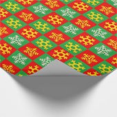 Weihnachtspapier - Goldene Schneeflocken Geschenkpapier (Ecke)