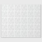 Weihnachtspapier-Individuelle Name Geschenkpapier (Flach)
