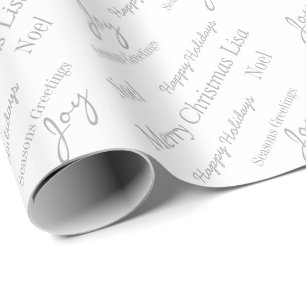 Weihnachtspapier-Individuelle Name Geschenkpapier