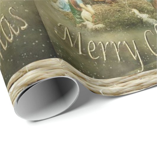 Weihnachtspapier Jesus Geschenkpapier (Rolleneckpunkt)