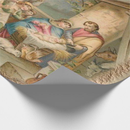 Weihnachtspapier Jesus Geschenkpapier (Ecke)