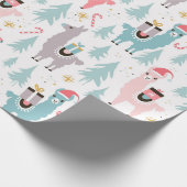 Weihnachtspapier - Llama Geschenkpapier (Ecke)