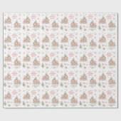 Weihnachtspapier Mädchenname Rosa Bär Geschenkpapier (Flach)