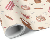 Weihnachtspapier mit Backmuster Geschenkpapier (Rolleneckpunkt)