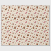 Weihnachtspapier mit Backmuster Geschenkpapier (Flach)