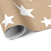 Weihnachtspapier mit einfachen Sternen Geschenkpapier (Rolleneckpunkt)