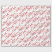 Weihnachtspapier mit festem Skript Geschenkpapier (Flach)