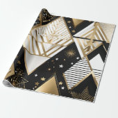 Weihnachtspapier mit geometrischen Formen Geschenkpapier (Ungerollt)
