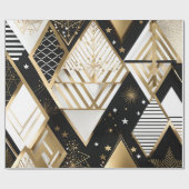 Weihnachtspapier mit geometrischen Formen Geschenkpapier (Flach)