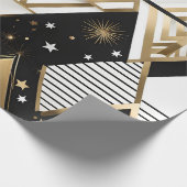 Weihnachtspapier mit geometrischen Formen Geschenkpapier (Ecke)