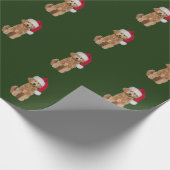 Weihnachtspapier mit goldener Doodle Geschenkpapier (Ecke)