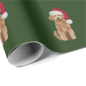 Weihnachtspapier mit goldener Doodle Geschenkpapier (Rolleneckpunkt)