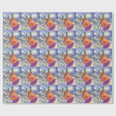 Weihnachtspapier mit Happy Rentier Geschenkpapier (Flach)