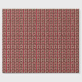 Weihnachtspapier mit roter Schleife Geschenkpapier (Flach)