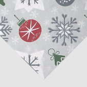 Weihnachtspapier mit Schneeflocken Seidenpapier (Detail)