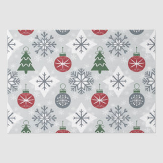 Weihnachtspapier mit Schneeflocken Seidenpapier