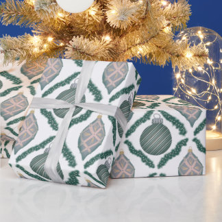 Weihnachtspapier mit Vintage-Blauen Weihnachtsbaum Geschenkpapier