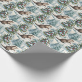 Weihnachtspapier mit Waldotter Geschenkpapier (Ecke)