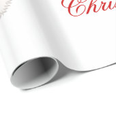 Weihnachtspapier mit Weihnachtsmannmütze Geschenkpapier (Rolleneckpunkt)