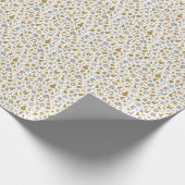Weihnachtspapier - Modernes Lebkuchen Männer Geschenkpapier (Ecke)