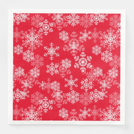 Weihnachtspapier Napkins-Snowflakes Paper Dinner N Serviette (Vorderseite)