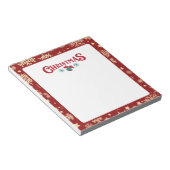 Weihnachtspapier Notizblock (angewinkelt)