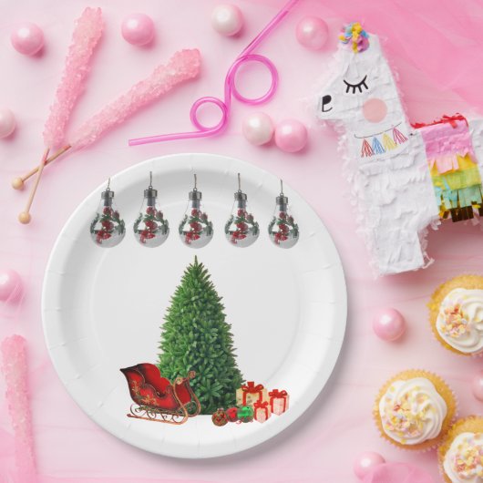 Weihnachtspapier-Party-Teller Pappteller (Party)