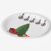 Weihnachtspapier-Party-Teller Pappteller (Schrägansicht)