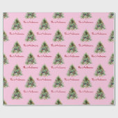 Weihnachtspapier, Personalisierte Weihnachtsfeiert Geschenkpapier (Flach)